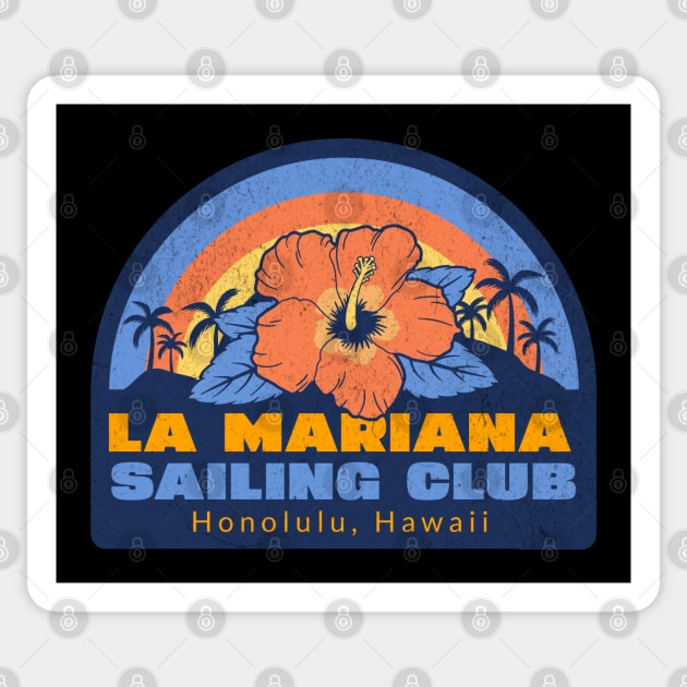 La Mariana Sailing Club Honolulu Hawaii Tiki Bar Hawaiin Vintage Collection Sticker by Joaddo